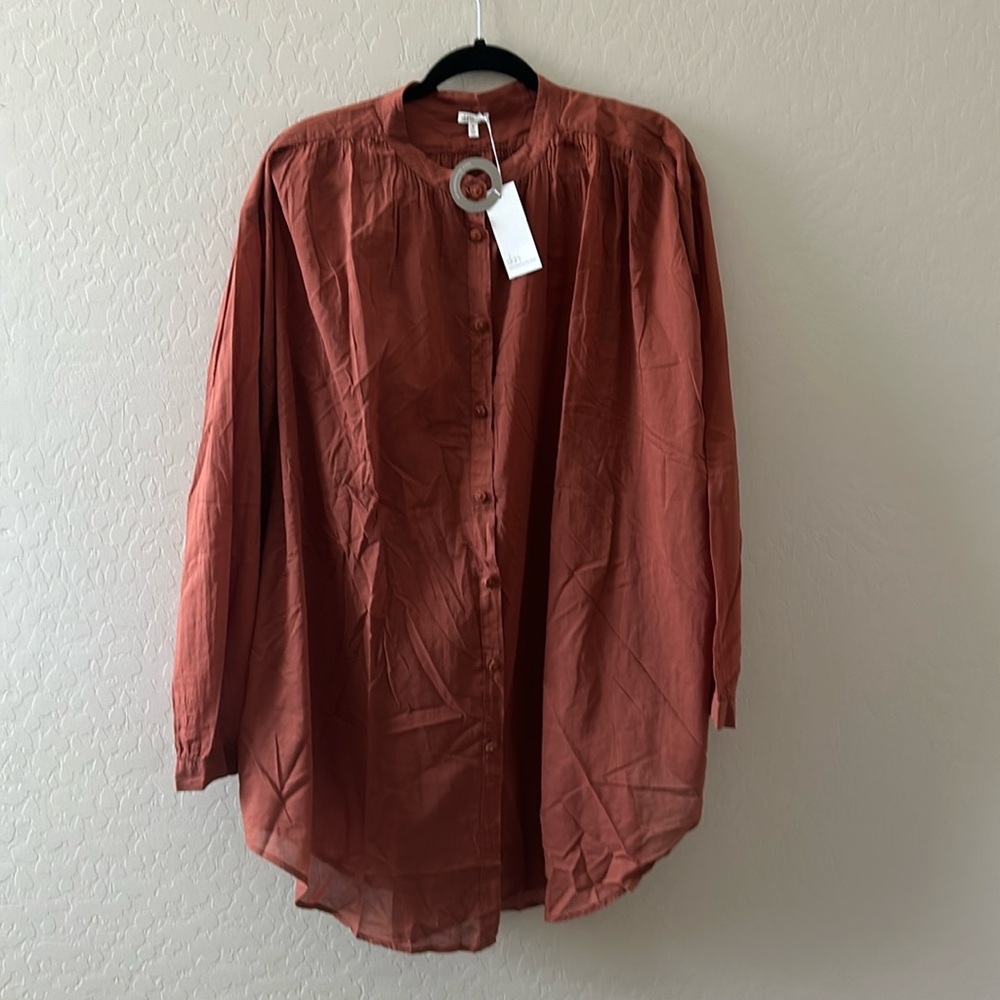 Skin Worldwide Brea caftan color sea breeze oversized swim cover up size 5 xxl - Picture 2 of 6